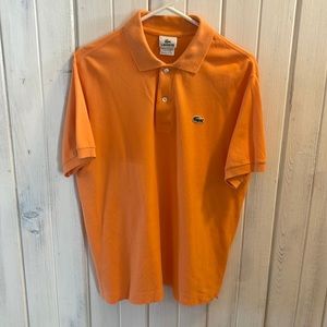Orange Lacoste Polo short sleeve Shirt. Size 5 /L